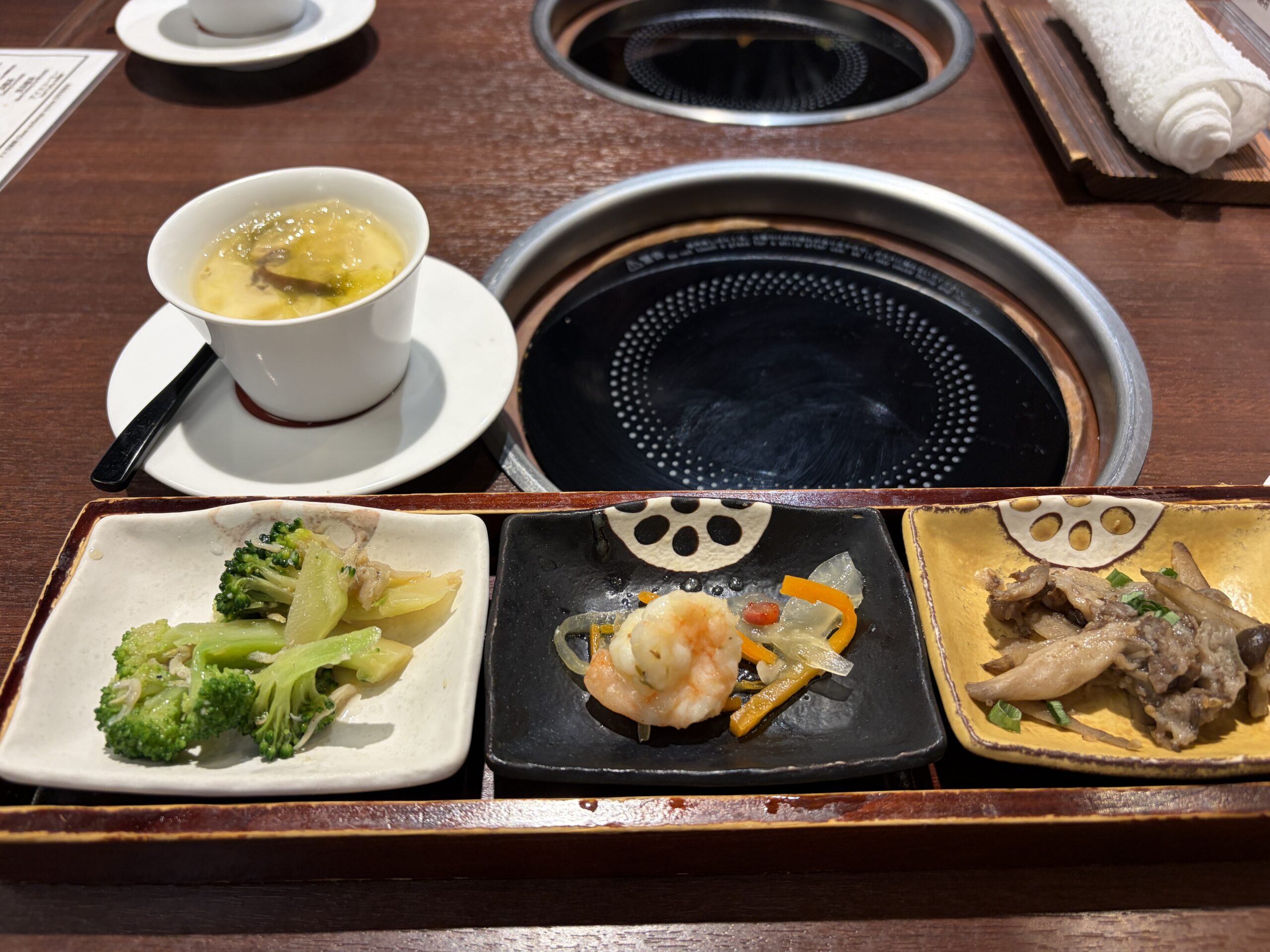 将泰庵そごう千葉店 本日の前菜三種と茶碗蒸し