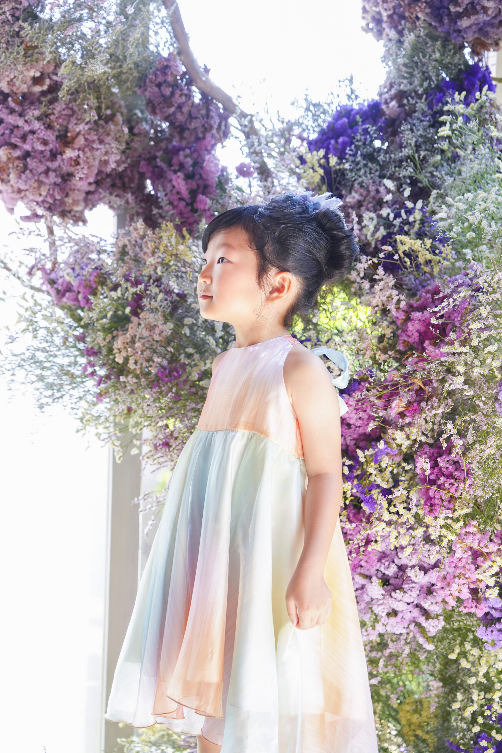 リリアの城 ファッションショーの衣装 女の子のパステルグラデーションドレス