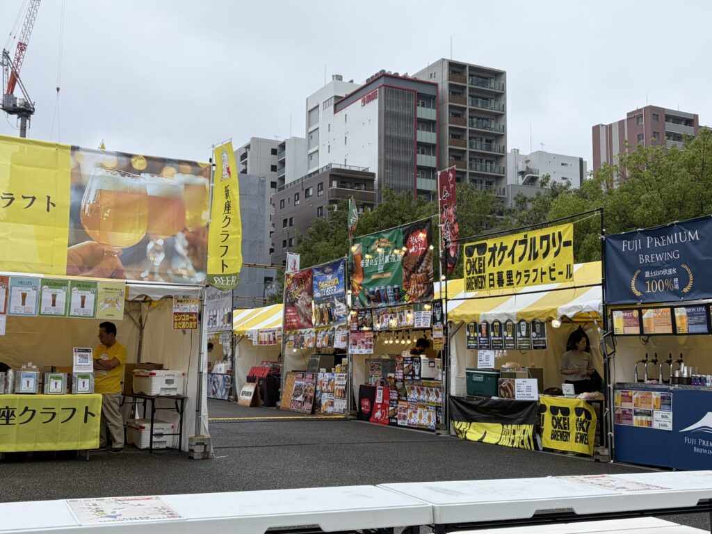 クラフトビアグランプリ2026のブルワリーのテント