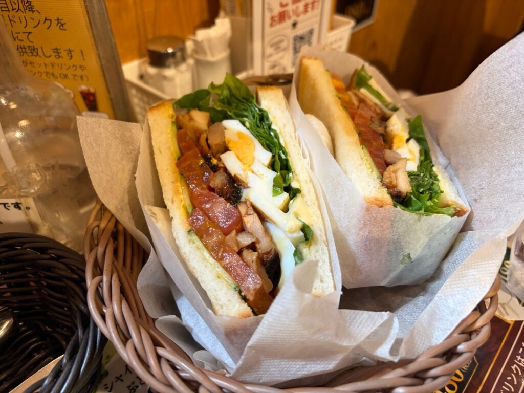 ピーターパン珈琲 船橋三咲店のてりたまサンド